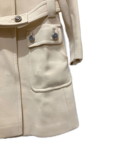 PRADA（プラダ）PRADA (プラダ) ベルト付きウールコート アイボリー サイズ:40S(JPサイズ：９号)の古着・服飾アイテム