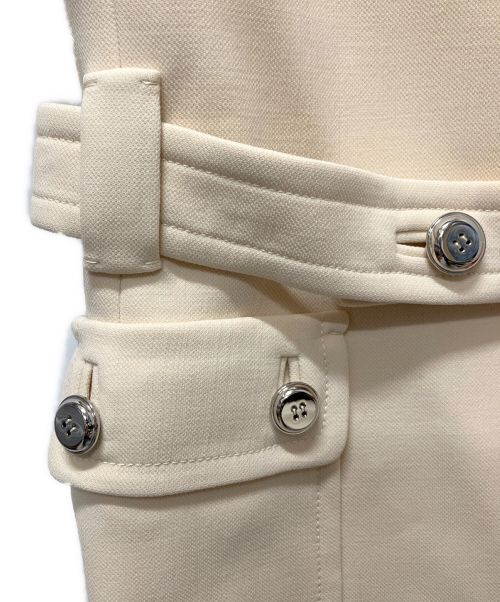 PRADA（プラダ）PRADA (プラダ) ベルト付きウールコート アイボリー サイズ:40S(JPサイズ：９号)の古着・服飾アイテム