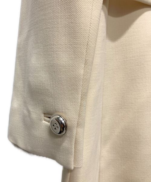 PRADA（プラダ）PRADA (プラダ) ベルト付きウールコート アイボリー サイズ:40S(JPサイズ：９号)の古着・服飾アイテム
