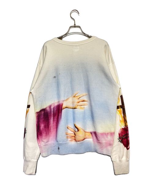 SAINT MICHAEL（セントマイケル）SAINT MICHAEL (セントマイケル) SWEAT SHIRT アイボリー サイズ:Mの古着・服飾アイテム