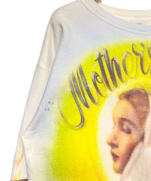 SAINT MICHAEL（セントマイケル）SAINT MICHAEL (セントマイケル) SWEAT SHIRT アイボリー サイズ:Mの古着・服飾アイテム