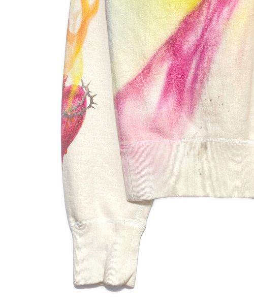 SAINT MICHAEL（セントマイケル）SAINT MICHAEL (セントマイケル) SWEAT SHIRT アイボリー サイズ:Mの古着・服飾アイテム