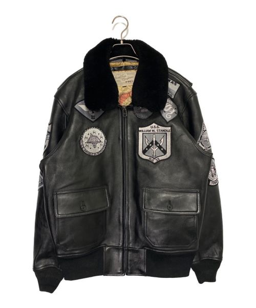 AVIREX（アヴィレックス）AVIREX (アヴィレックス) TOP GUN JACKET ブラック サイズ:XXLの古着・服飾アイテム