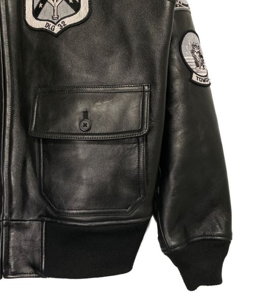 AVIREX（アヴィレックス）AVIREX (アヴィレックス) TOP GUN JACKET ブラック サイズ:XXLの古着・服飾アイテム