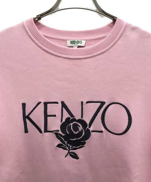 KENZO（ケンゾー）KENZO (ケンゾー) ローズ刺繍スウェット ピンク サイズ:XSの古着・服飾アイテム