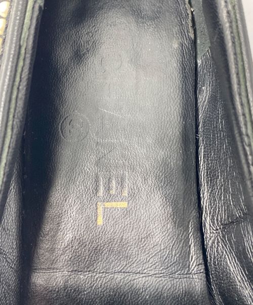 CHANEL（シャネル）CHANEL (シャネル) ココマークパール レザー ローファー ブラック サイズ:37の古着・服飾アイテム