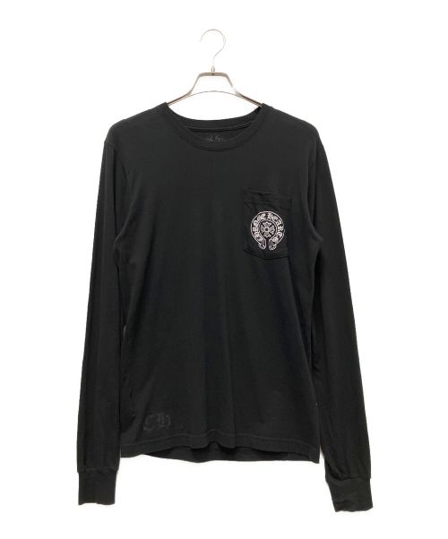 CHROME HEARTS（クロムハーツ）CHROME HEARTS (クロムハーツ) マイアミホースシュープリントロングスリーブカットソー ブラック サイズ:Mの古着・服飾アイテム