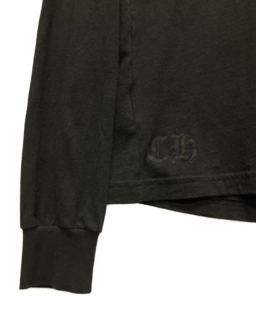 CHROME HEARTS（クロムハーツ）CHROME HEARTS (クロムハーツ) マイアミホースシュープリントロングスリーブカットソー ブラック サイズ:Mの古着・服飾アイテム
