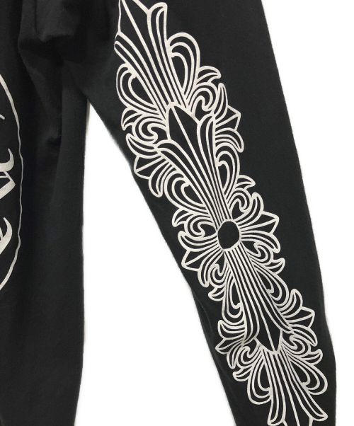 CHROME HEARTS（クロムハーツ）CHROME HEARTS (クロムハーツ) マイアミホースシュープリントロングスリーブカットソー ブラック サイズ:Mの古着・服飾アイテム