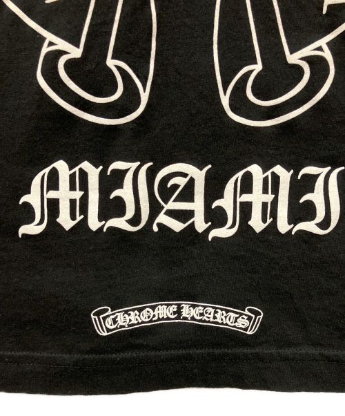 CHROME HEARTS（クロムハーツ）CHROME HEARTS (クロムハーツ) マイアミホースシュープリントロングスリーブカットソー ブラック サイズ:Mの古着・服飾アイテム