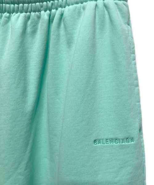 BALENCIAGA（バレンシアガ）BALENCIAGA (バレンシアガ) テキストロゴスウェットパンツ スカイブルー サイズ:Mの古着・服飾アイテム