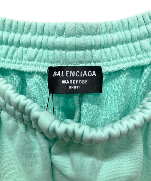 BALENCIAGA（バレンシアガ）BALENCIAGA (バレンシアガ) テキストロゴスウェットパンツ スカイブルー サイズ:Mの古着・服飾アイテム