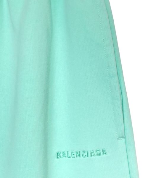 BALENCIAGA（バレンシアガ）BALENCIAGA (バレンシアガ) テキストロゴスウェットパンツ スカイブルー サイズ:Mの古着・服飾アイテム