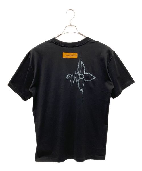 LOUIS VUITTON（ルイ ヴィトン）LOUIS VUITTON (ルイ ヴィトン) LVフリークエンシーグラフィック エンブロイ 半袖Tシャツ ブラック サイズ:XLの古着・服飾アイテム