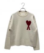 AMI Alexandre Mattiussiアミアレクサンドルマテュッシ）の古着「RED ADC SWEATER」｜アイボリー