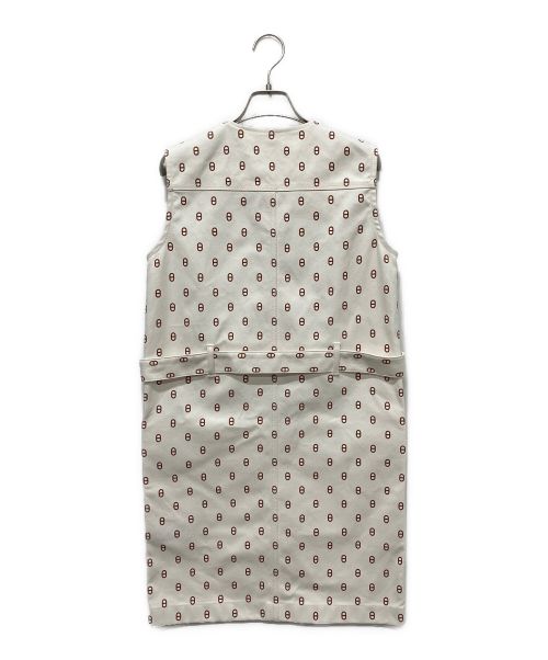 HERMES（エルメス）HERMES (エルメス) シェーヌダンクル総柄ワンピース アイボリー サイズ:36 未使用品の古着・服飾アイテム