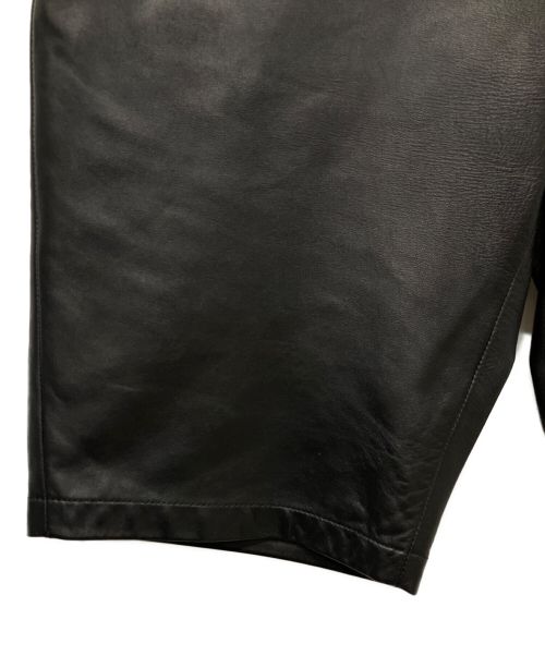 LOEWE（ロエベ）LOEWE (ロエベ) レザーパンツ ブラック サイズ:46の古着・服飾アイテム