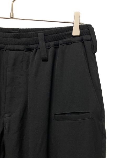 Yohji Yamamoto pour homme（ヨウジヤマモト プールオム）Yohji Yamamoto pour homme (ヨウジヤマモト プールオム) RE GABARDINE Z-RIB FLAP P PANTS ブラック サイズ:2の古着・服飾アイテム