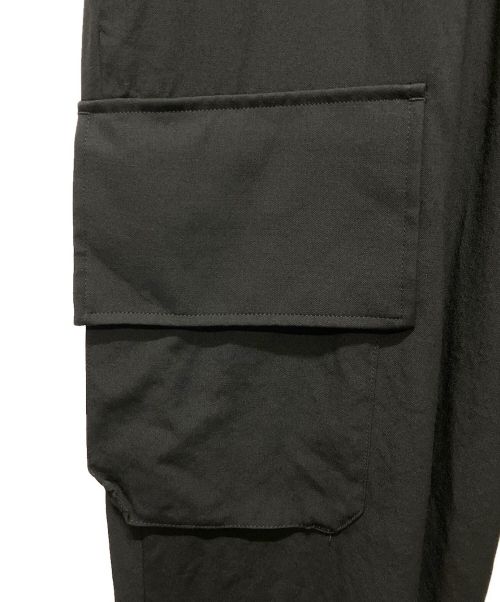 Yohji Yamamoto pour homme（ヨウジヤマモト プールオム）Yohji Yamamoto pour homme (ヨウジヤマモト プールオム) RE GABARDINE Z-RIB FLAP P PANTS ブラック サイズ:2の古着・服飾アイテム