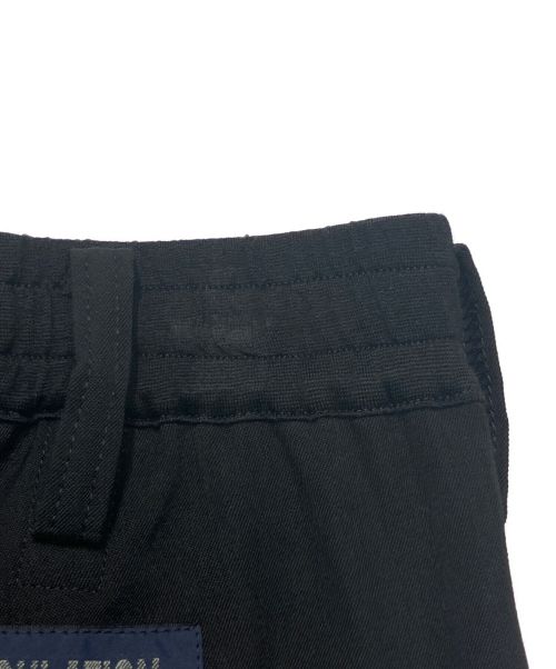Yohji Yamamoto pour homme（ヨウジヤマモト プールオム）Yohji Yamamoto pour homme (ヨウジヤマモト プールオム) RE GABARDINE Z-RIB FLAP P PANTS ブラック サイズ:2の古着・服飾アイテム