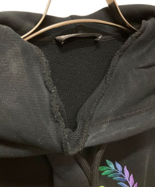 BALENCIAGA（バレンシアガ）BALENCIAGA (バレンシアガ) レインボーBBロゴプルオーバーパーカー ブラック サイズ:XSの古着・服飾アイテム