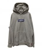 SUPREMEシュプリーム）の古着「Bandana Box Logo Hooded Sweatshirt」｜グレー