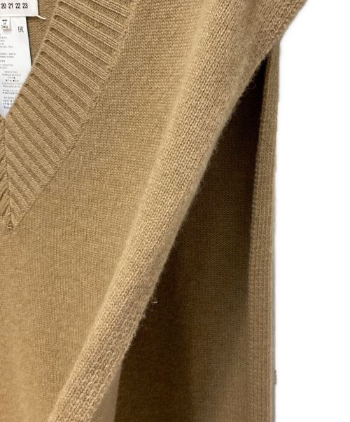 Maison Margiela（メゾンマルジェラ）Maison Margiela (メゾンマルジェラ) 22SS サイドオープンVネックニットベスト カーキ サイズ:Lの古着・服飾アイテム