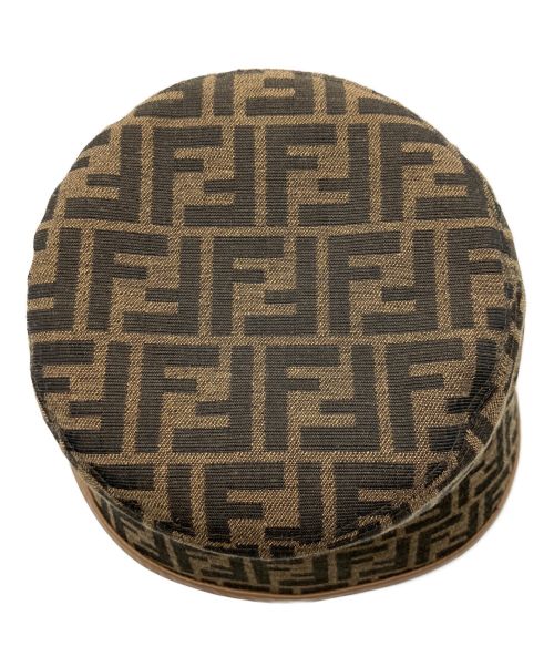 FENDI（フェンディ）FENDI (フェンディ) FFジャカードファブリック バケットハット ブラウン サイズ:Mの古着・服飾アイテム