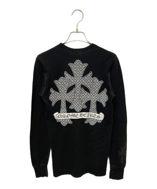 CHROME HEARTS（クロムハーツ）CHROME HEARTS (クロムハーツ) サーマルカットソー ブラック サイズ:Sの古着・服飾アイテム