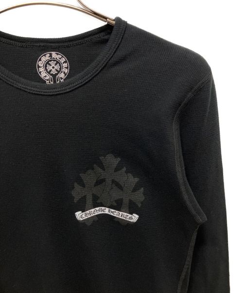 CHROME HEARTS（クロムハーツ）CHROME HEARTS (クロムハーツ) サーマルカットソー ブラック サイズ:Sの古着・服飾アイテム