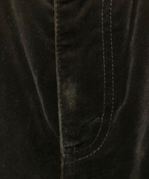 CELINE（セリーヌ）CELINE (セリーヌ) トリオンフ フレア ベルベッドパンツ ブラウン サイズ:29の古着・服飾アイテム
