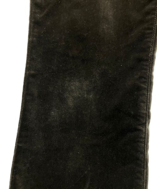 CELINE（セリーヌ）CELINE (セリーヌ) トリオンフ フレア ベルベッドパンツ ブラウン サイズ:29の古着・服飾アイテム