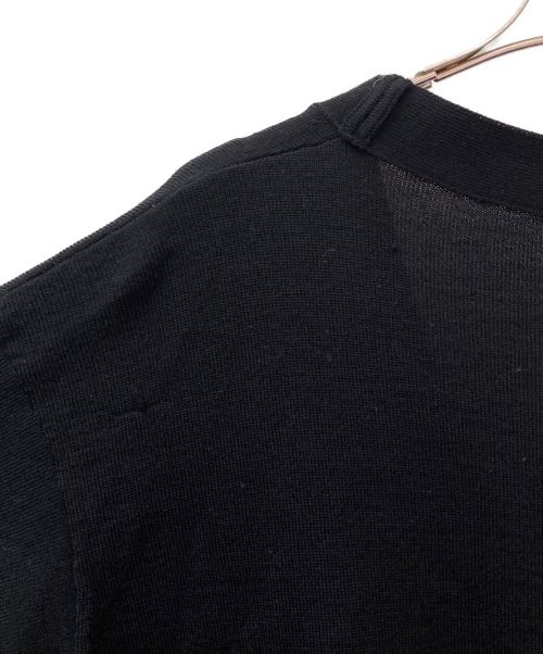 LOEWE（ロエベ）LOEWE (ロエベ) アナグラム刺繍 ニットカーディガン ブラック サイズ:Lの古着・服飾アイテム