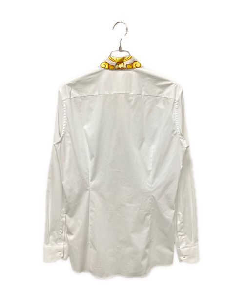 FENDI（フェンディ）FENDI (フェンディ) VERSACE (ヴェルサーチ) バロック ズッカ 長袖シャツ ホワイト サイズ:41の古着・服飾アイテム