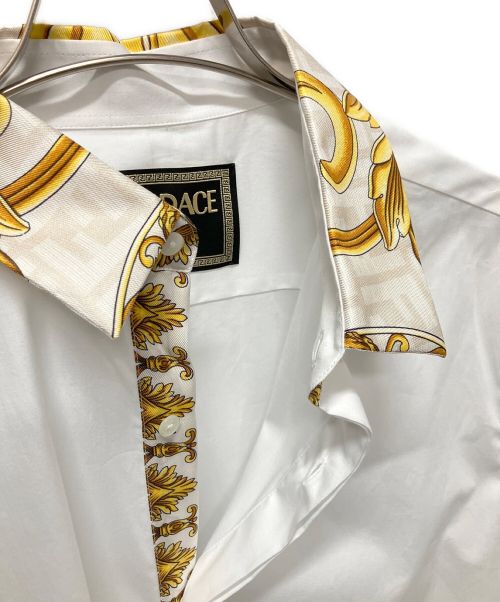 FENDI（フェンディ）FENDI (フェンディ) VERSACE (ヴェルサーチ) バロック ズッカ 長袖シャツ ホワイト サイズ:41の古着・服飾アイテム