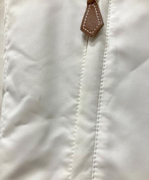 HERMES（エルメス）HERMES (エルメス) パイピングステンカラージャケット ホワイト サイズ:50の古着・服飾アイテム