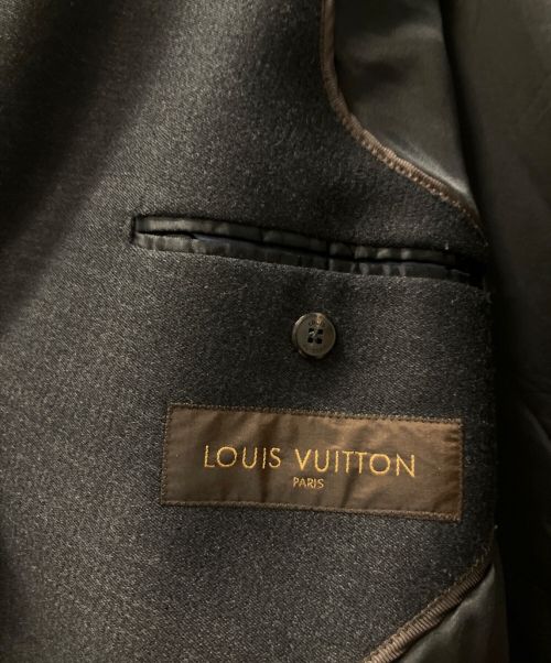 LOUIS VUITTON（ルイ ヴィトン）LOUIS VUITTON (ルイ ヴィトン) ダブルロングコート ブラック サイズ:50の古着・服飾アイテム