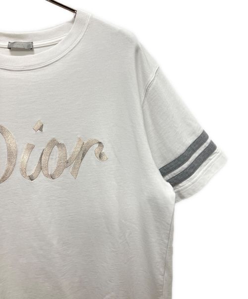 DIOR HOMME（ディオール オム）DIOR HOMME (ディオール オム) COMPACT COTTON TEE ホワイト サイズ:Lの古着・服飾アイテム