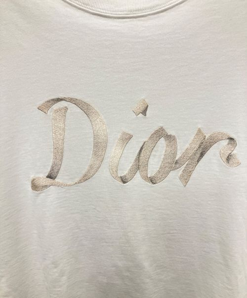 DIOR HOMME（ディオール オム）DIOR HOMME (ディオール オム) COMPACT COTTON TEE ホワイト サイズ:Lの古着・服飾アイテム