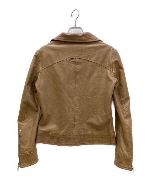 MUSHER（マーシャー）MUSHER (マーシャー) ライダースジャケット ベージュ サイズ:4の古着・服飾アイテム