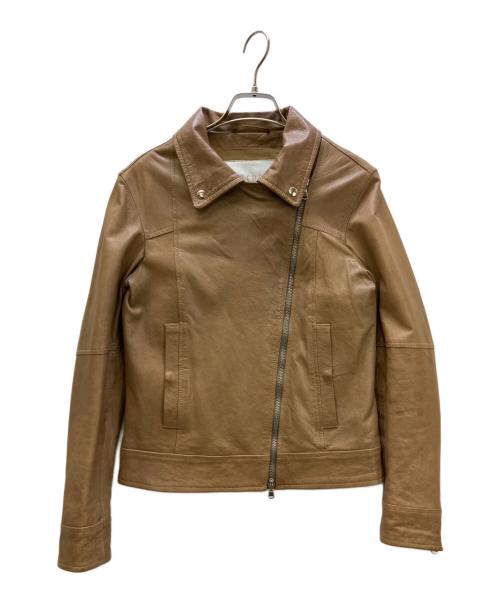 MUSHER（マーシャー）MUSHER (マーシャー) ライダースジャケット ベージュ サイズ:4の古着・服飾アイテム