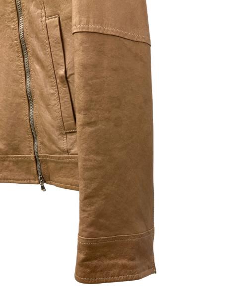 MUSHER（マーシャー）MUSHER (マーシャー) ライダースジャケット ベージュ サイズ:4の古着・服飾アイテム
