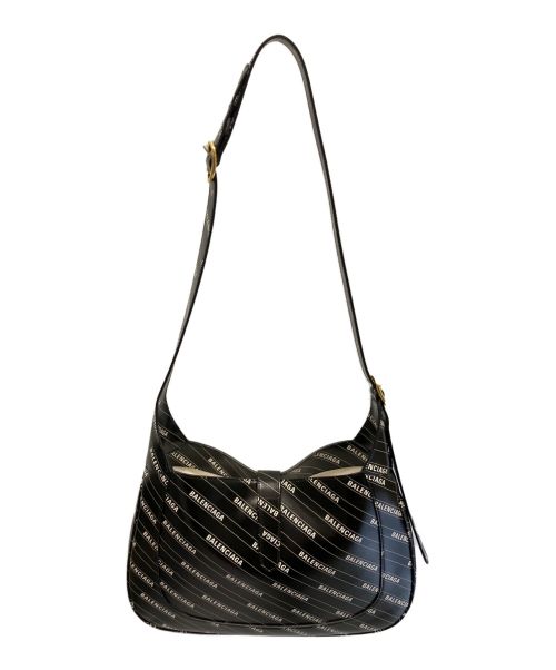 GUCCI（グッチ）GUCCI (グッチ) BALENCIAGA (バレンシアガ) ジャッキー1961 ザ ハッカー プロジェクト ミディアムバッグ  ブラックの古着・服飾アイテム
