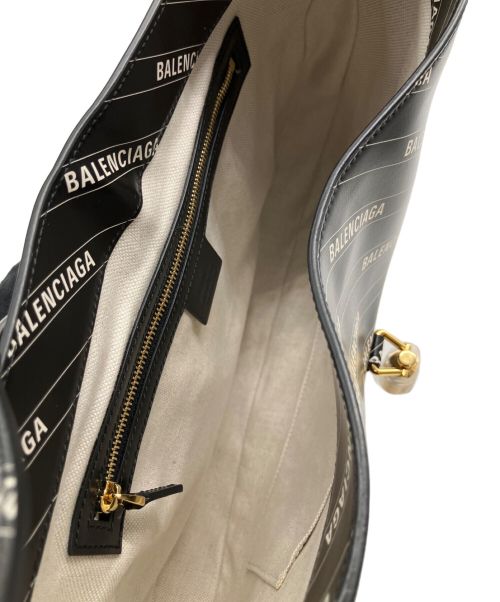 GUCCI（グッチ）GUCCI (グッチ) BALENCIAGA (バレンシアガ) ジャッキー1961 ザ ハッカー プロジェクト ミディアムバッグ  ブラックの古着・服飾アイテム