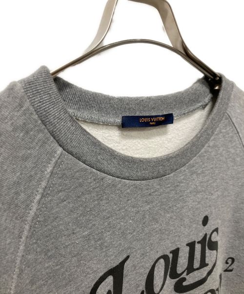 LOUIS VUITTON（ルイ ヴィトン）LOUIS VUITTON (ルイ ヴィトン) スクエアードLVクルーネックスウェット グレー サイズ:Lの古着・服飾アイテム