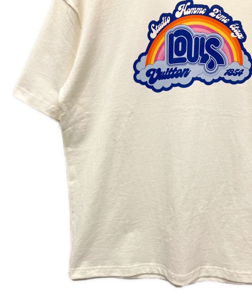 LOUIS VUITTON（ルイ ヴィトン）LOUIS VUITTON (ルイ ヴィトン) レインボープリンテッドTシャツ ホワイト サイズ:XLの古着・服飾アイテム
