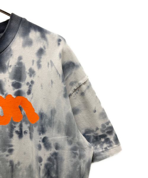 LOUIS VUITTON（ルイ ヴィトン）LOUIS VUITTON (ルイ ヴィトン) インサイドアウトタイダイロゴプリントTシャツ グレー サイズ:Lの古着・服飾アイテム