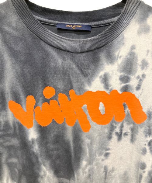 LOUIS VUITTON（ルイ ヴィトン）LOUIS VUITTON (ルイ ヴィトン) インサイドアウトタイダイロゴプリントTシャツ グレー サイズ:Lの古着・服飾アイテム