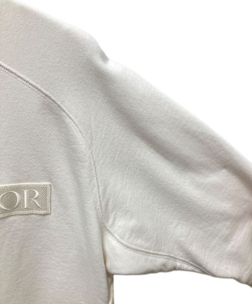 DIOR HOMME（ディオール オム）DIOR HOMME (ディオール オム) sacai (サカイ) Cotton Fleece Sweat Shirt ホワイト サイズ:Sの古着・服飾アイテム