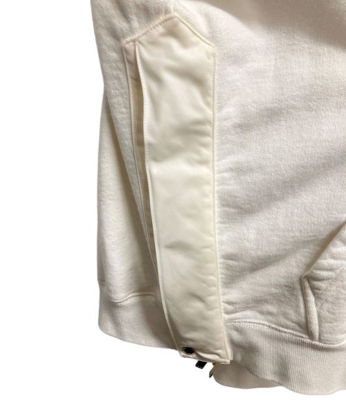 DIOR HOMME（ディオール オム）DIOR HOMME (ディオール オム) sacai (サカイ) 21AW Cotton Fleece Sweat Shirt（コットンフリーススウェットシャツ） ホワイト サイズ:Sの古着・服飾アイテム